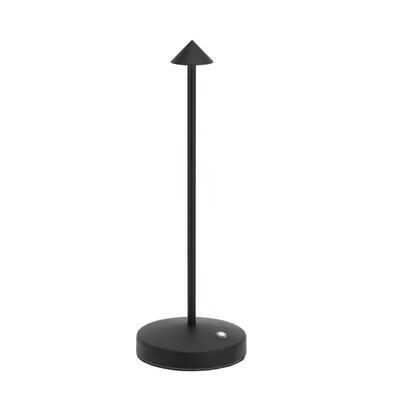 Akumulátorová stolní lampička ANGELINA-B, malý klobouček - 300 x 105 x 105 mm - černá - 1