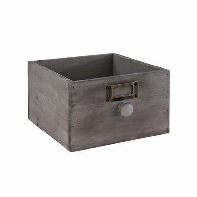 Box dřevěný šuplík Vintage, 18,5 x 18,5 x 11 cm - 1