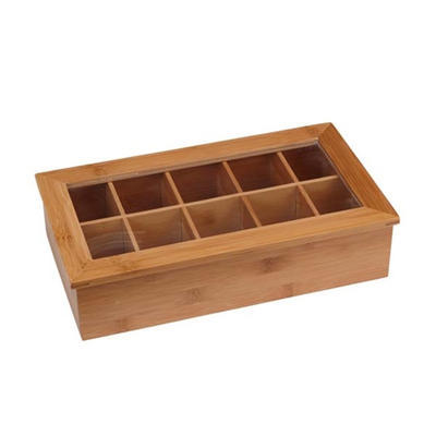 Box na čajové sáčky dřevo, 36 x 20,5 x 9 cm