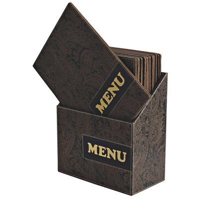 Box s jídelními lístky Design Paisley, Design Paisley - 10 JL + box - A4