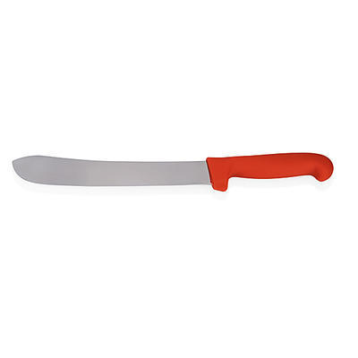 Nůž řeznický s červenou rukojetí