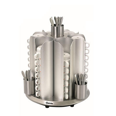 Ohřívač šálků otočný Bartscher, 350 x 350 x 405 mm - 48 šálků - 0,2 kW / 230 V