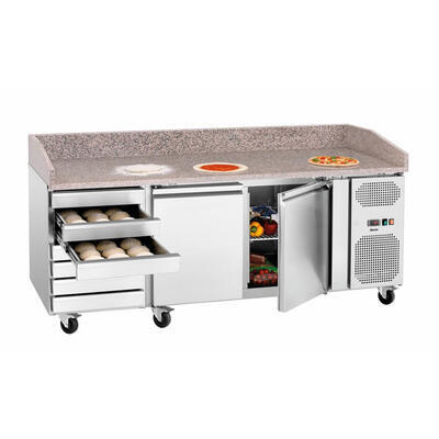Pizza stůl chladicí G-S7T2 Bartscher, 360 l - 2015 x 795 x 975mm - 0,29 kW / 230 V - 1/5