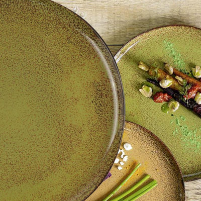 Porcelánové nádobí Spices green pepper, talíř mělký - 27 cm - 1
