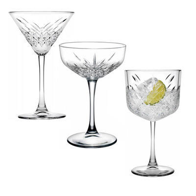 Sklenice na koktejly Timeless, pohár úzký / martini - 230 ml - 8,2/11,6 x 17,2 cm - 1