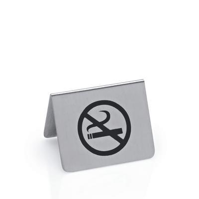 Stojánek Zákaz kouření nerezový, 5,5 x 5 x 3,5 cm