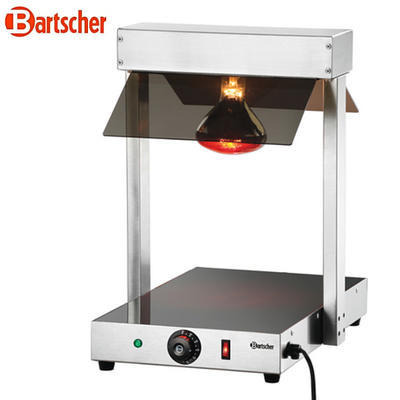 Ohřívací deska 1 infra lampa Bartscher, 380 x 555 x 550 mm - 0,4 kW / 220-240 V - 7,6 kg - 2