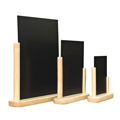 Tabule stolní popisovatelná rovná Elegant, teak - 20,0 x 23 x 6 cm - A5 - 2