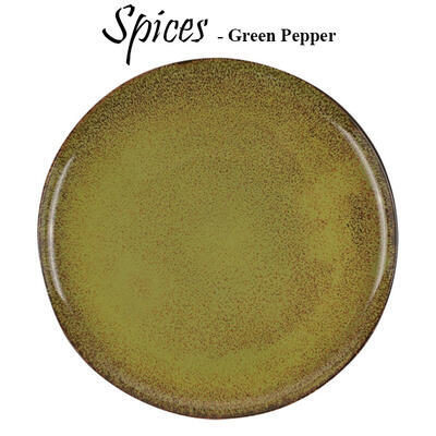 Porcelánové nádobí Spices green pepper, talíř mělký - 20,4 cm - 2