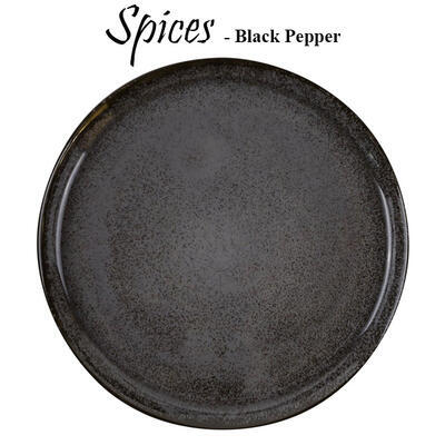 Porcelánové nádobí Spices black pepper, talíř mělký - 27 cm - 2
