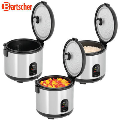 Vařič rýže pro 2-10 osob Bartscher, 1,8 l - 0,7 kW / 230 V - 290 x 262 x 293 mm - 2