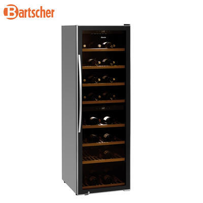 Lednice na víno 180 lahví Bartscher, 600 x 750 x 1860 mm - 453 l / 180 lahví - 0,15 kW / 220-240 V - 2