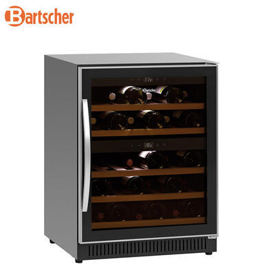 Lednice na víno 40 lahví Bartscher, 590 x 575 x 825 mm - 119 l / 49 lahví - 0,1 kW / 220-240 V - 2