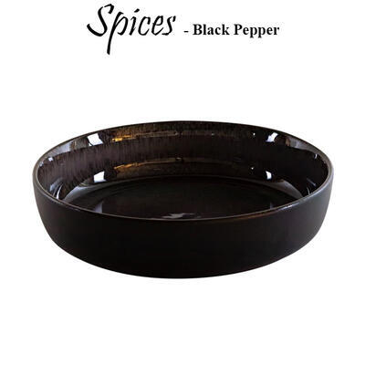 Porcelánové nádobí Spices black pepper, talíř mělký - 20,4 cm - 3