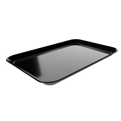 Servírovací tablet melamin nízký, černý - Š 240 x H 350 x V 17 mm - 4