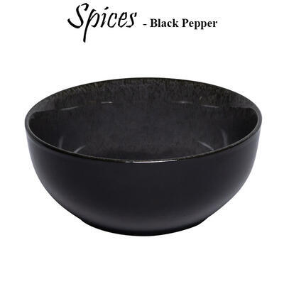 Porcelánové nádobí Spices black pepper, miska (talíř hluboký) - 19 cm - 850 ml - 4