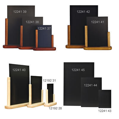 Tabule stolní popisovatelná rovná Elegant, teak - 20,0 x 23 x 6 cm - A5 - 4