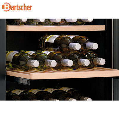 Lednice na víno 180 lahví Bartscher, 600 x 750 x 1860 mm - 453 l / 180 lahví - 0,15 kW / 220-240 V - 4