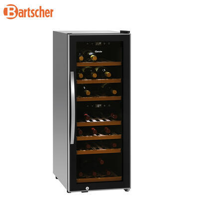 Lednice na víno 38 lahví Bartscher, 396 x 580 x 1030 mm - 113 l / 38 lahví - 0,117 kW / 230 V - 4