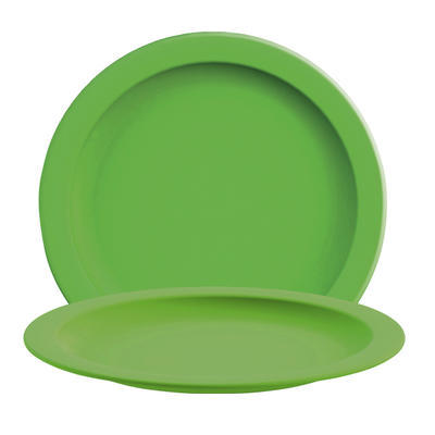 Talíř dětský Color odolný plast, talíř hluboký - zelený - 21,6 cm / 0,5 l - 5