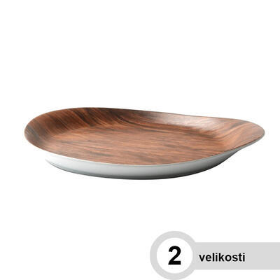 Porcelánové nádobí Wood Design, talíř mělký 26 - 26 x 21,5 x 2,7 cm - 5/6