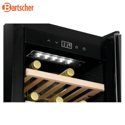 Lednice na víno 38 lahví Bartscher, 396 x 580 x 1030 mm - 113 l / 38 lahví - 0,117 kW / 230 V - 5