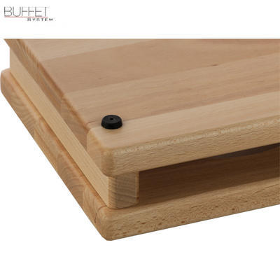 Stojan dřevěný Display Wood 4 otvory, 4 otvory/10 cm - 50 x 20 x 6,8 cm - tmavý buk - 6