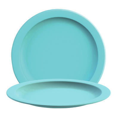 Talíř dětský Color odolný plast, talíř mělký - světle modrá - 24,1 cm - 6